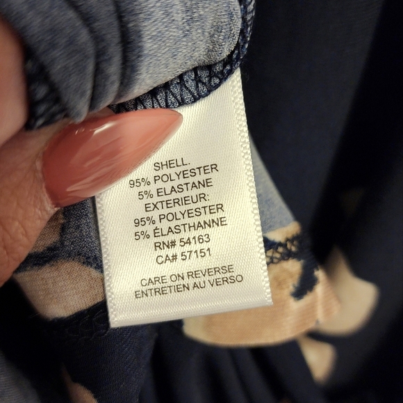 🌸👗NWT Tommy Hilfiger Black and Tan Floral Midi Dress size 18🌸 - Picture 6 of 6